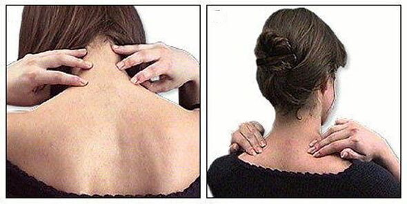 Masaje general para la osteocondrosis del cuello
